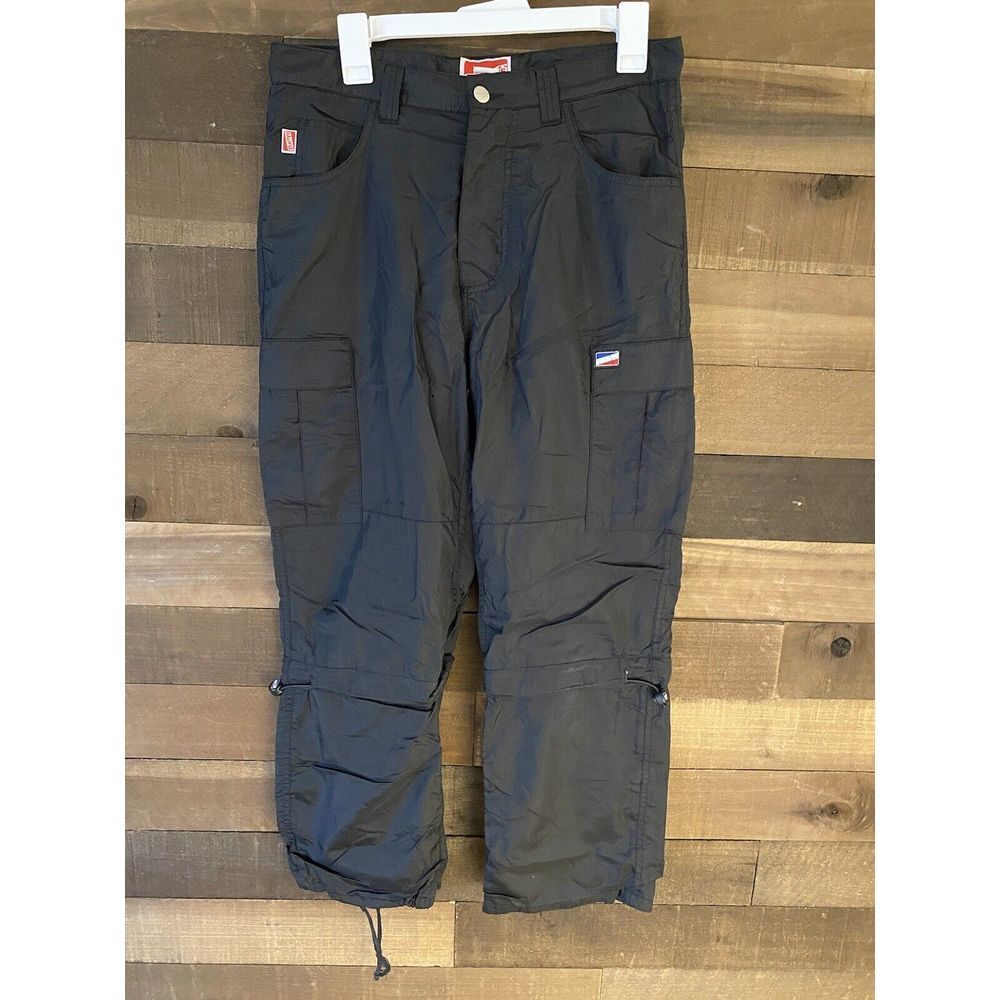 Shortys Skateboard Vintage Pants Convertible Size 30r Black‎ Y2K Baggy Skater
